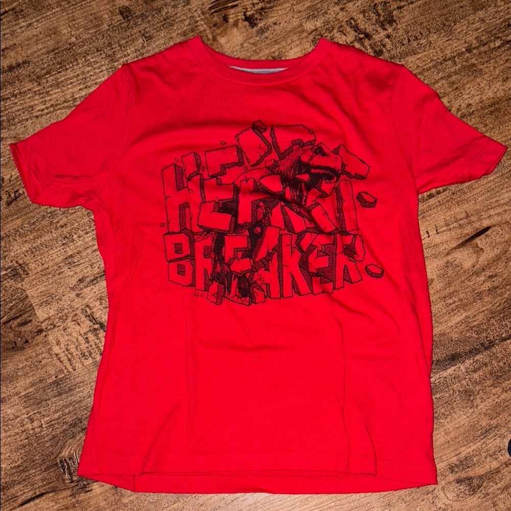 Red Graphic kids Shirt size 8